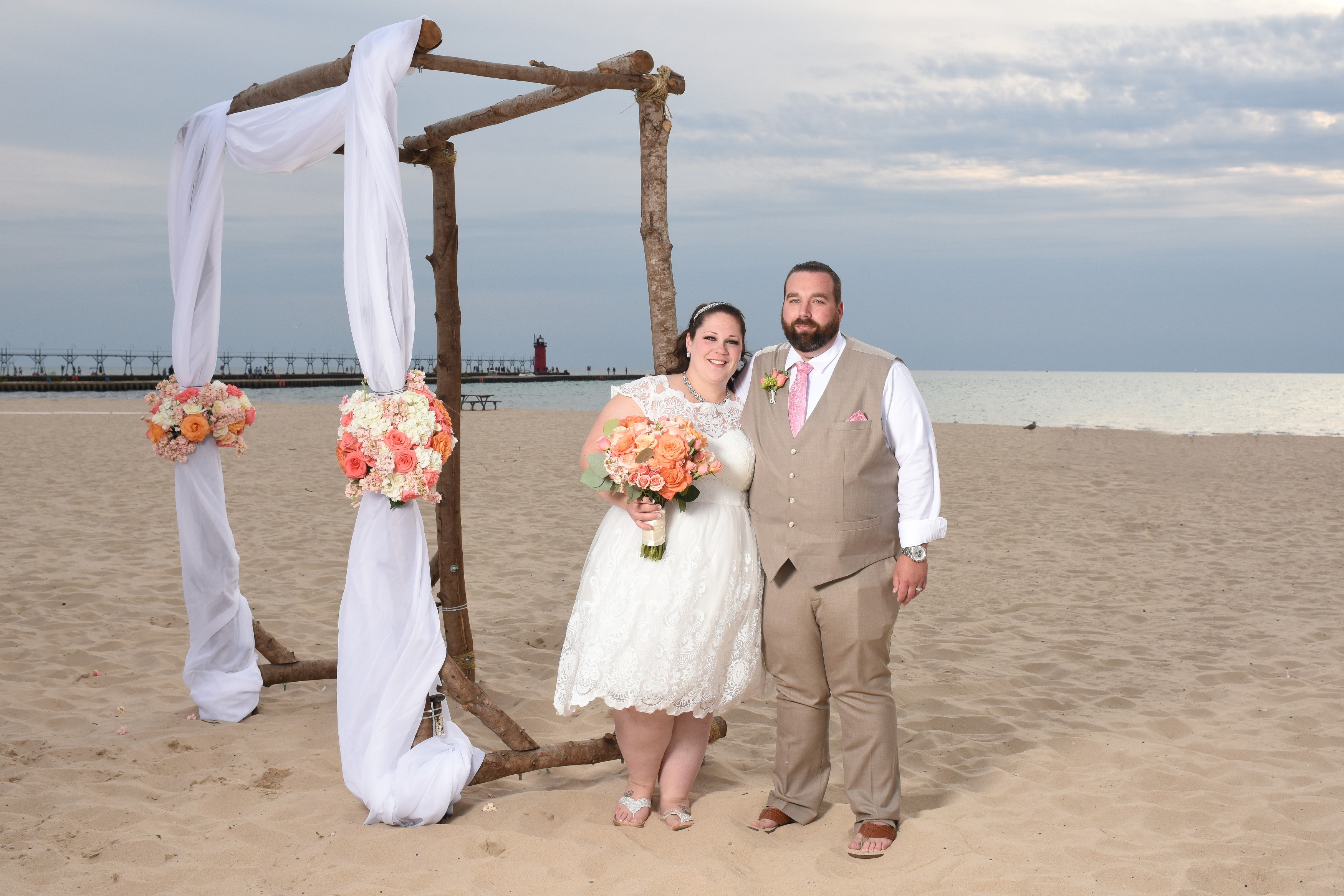 beach wedding in South Haven