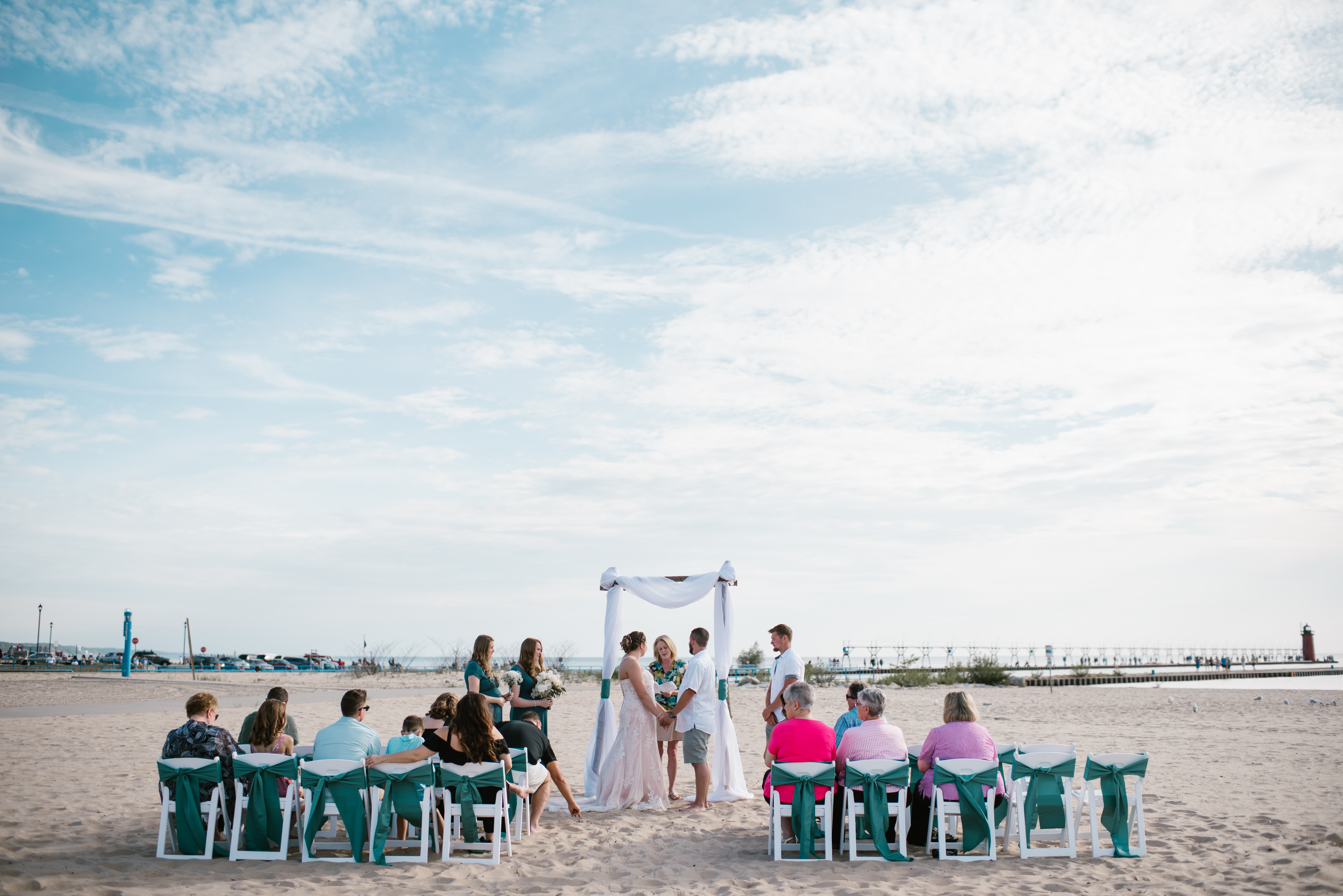 beach weddings in michigan