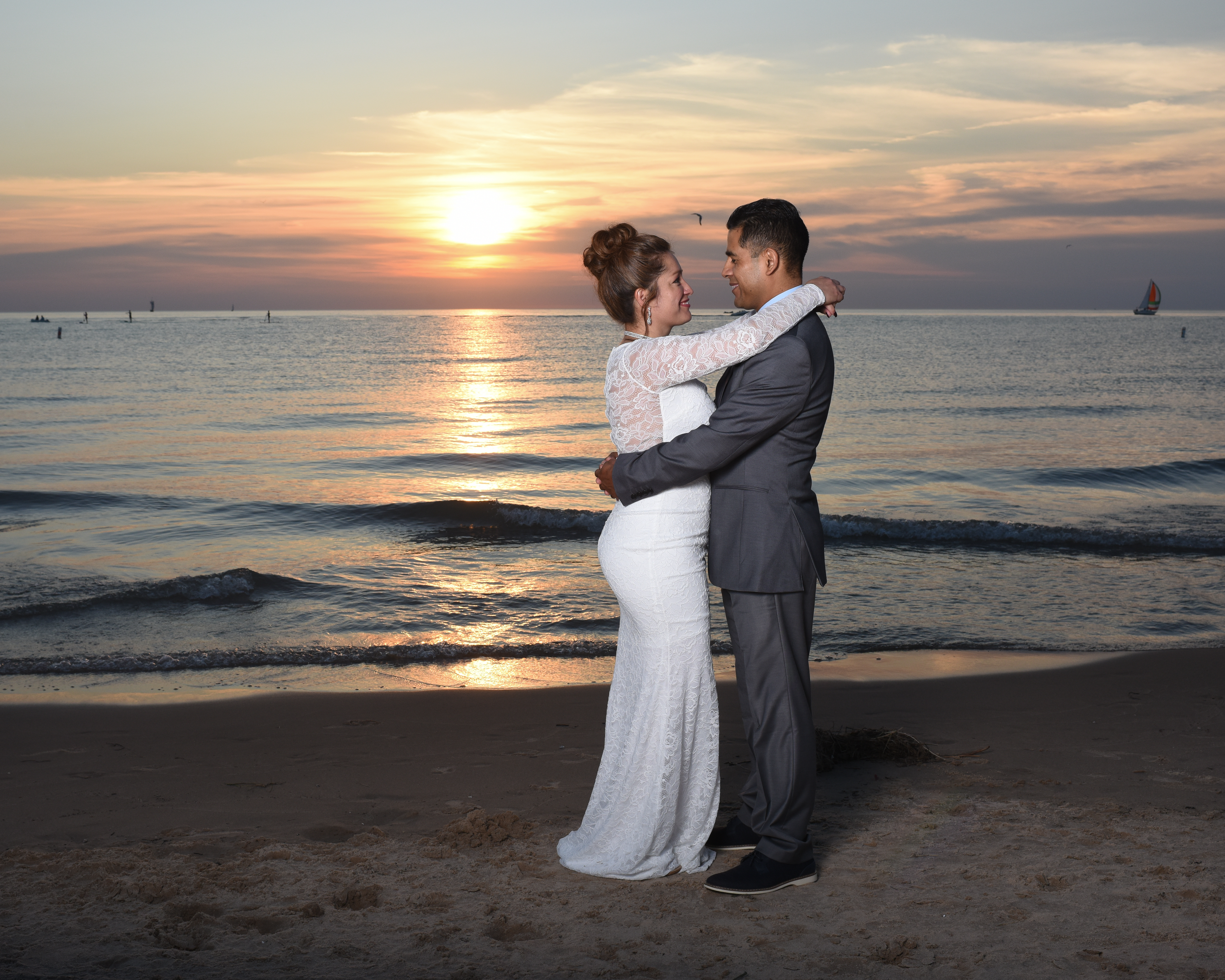 newlyweds on south haven beach (3)