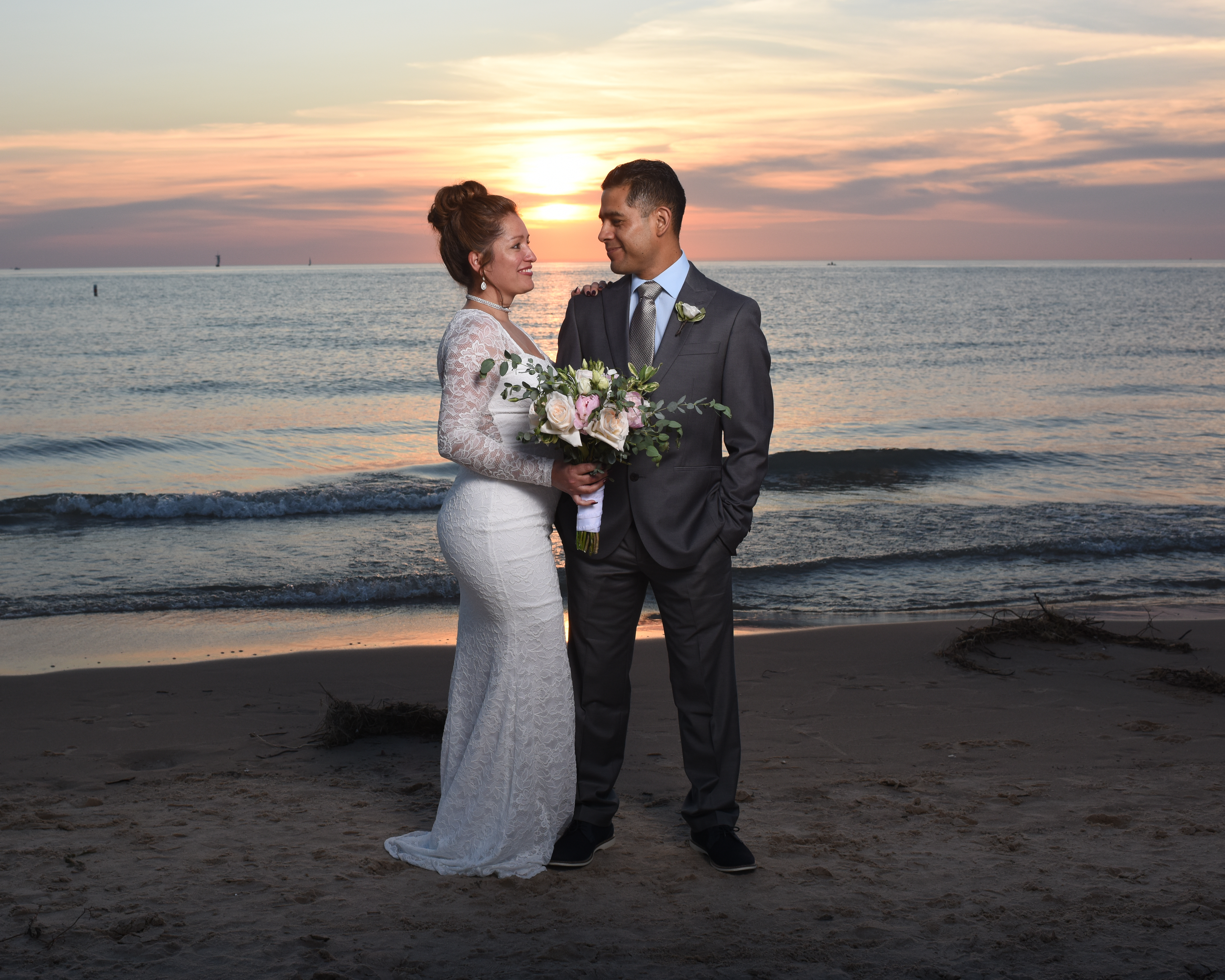 newlyweds on south haven beach (7)